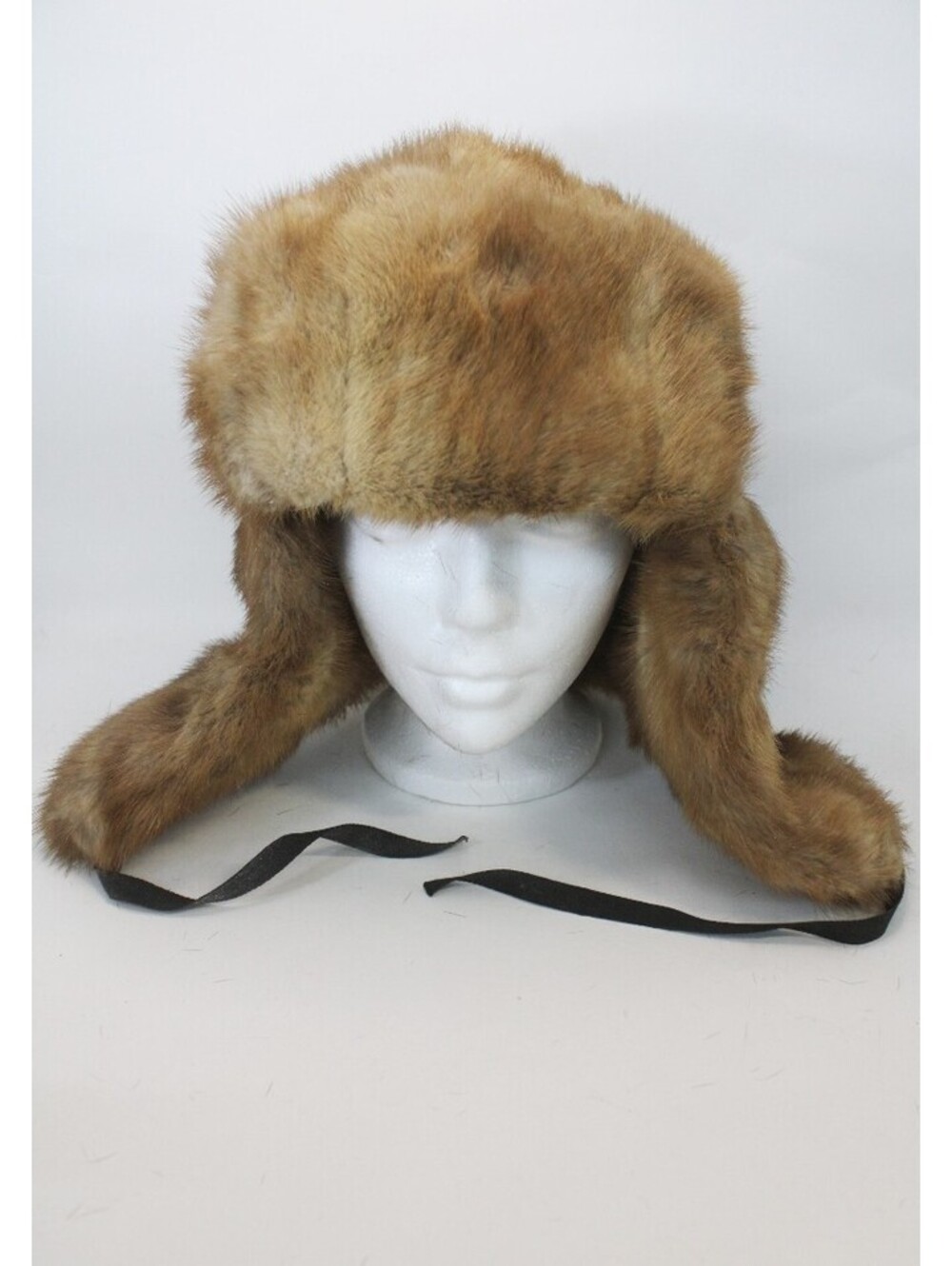 SCRAP ITEM: CANADIAN PASTEL MINK FUR HAT CAP SIZE N/A
